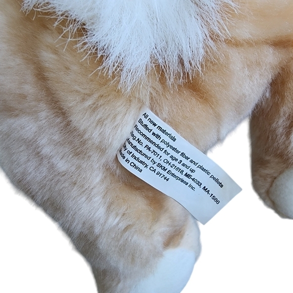 Vtg Easter Skm Enterprises floppy fluffy Bunny plush stuffed animal rabbit soft - Picture 3 of 8